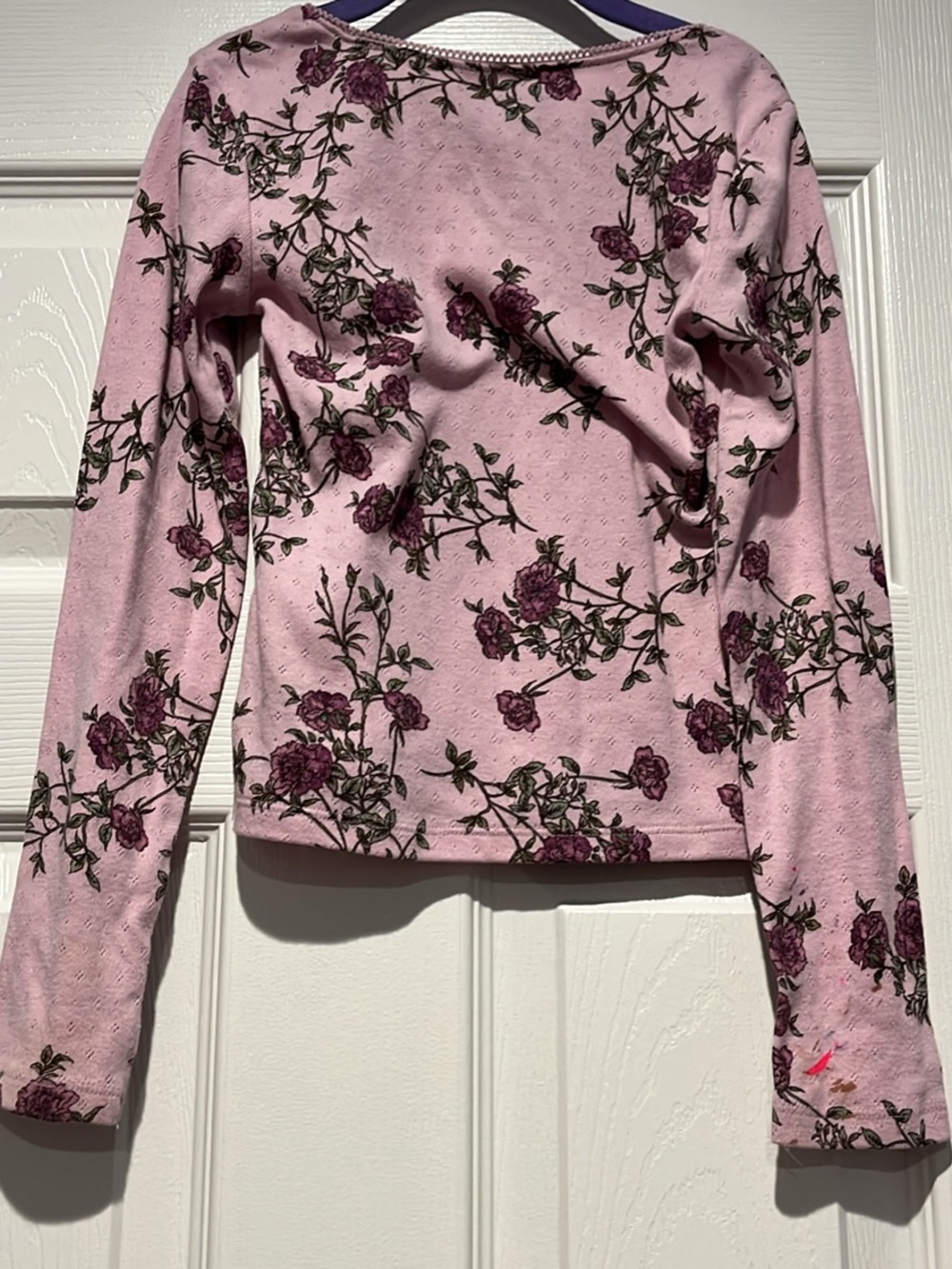 Children’s Place Floral Long-Sleeve Top size 7/8 - Picture 5 of 6